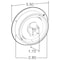 Truck-Lite Lamp Kit, Led Clearance/Marker, Series 10, 2-1/2 Sealed, W/ Gray Flange, W/ 93475 Plug, Pc Rated 10090R - alternate 4